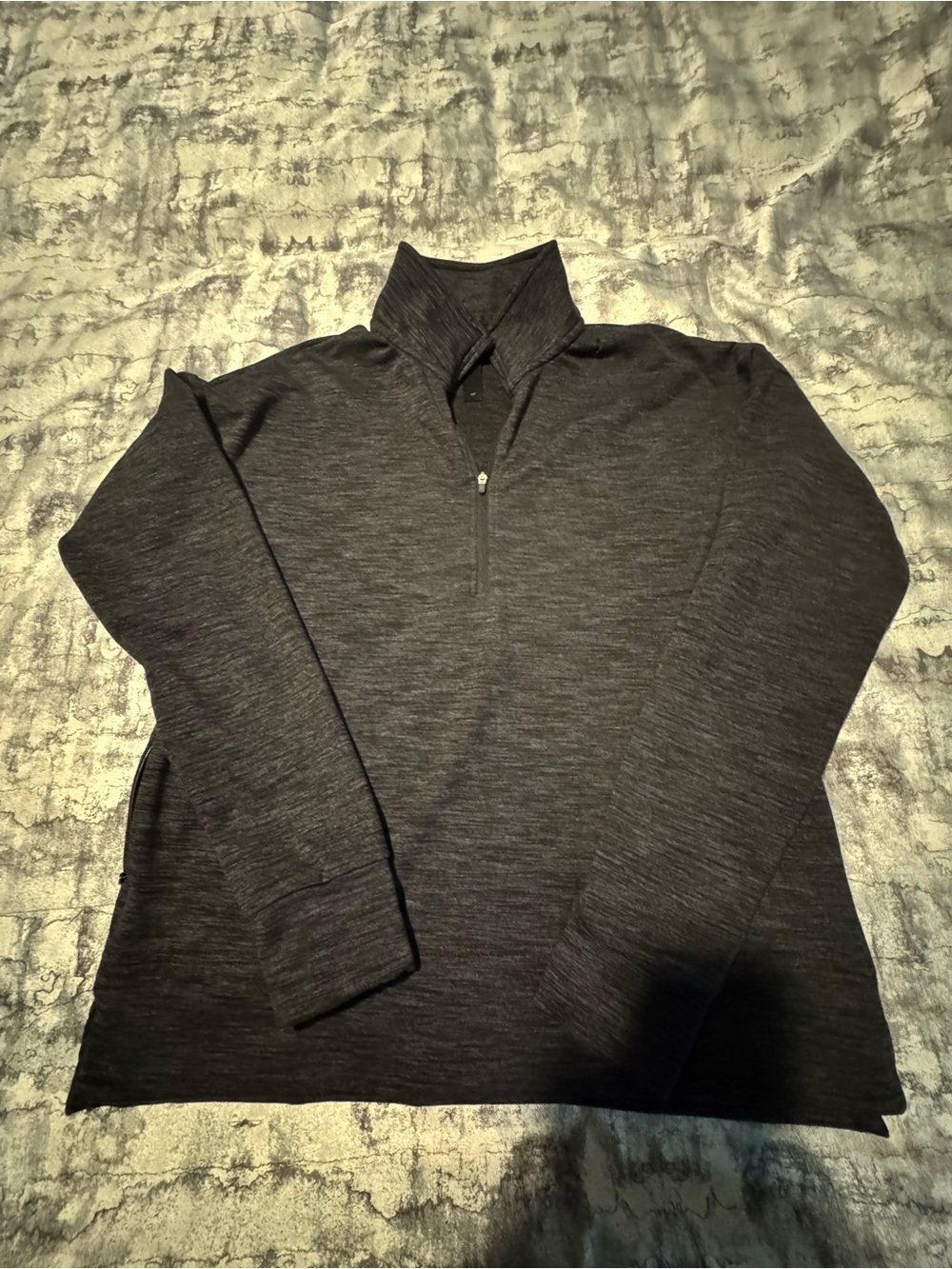 Women's Half-Zip Utility Jacket - Charcoal Gray